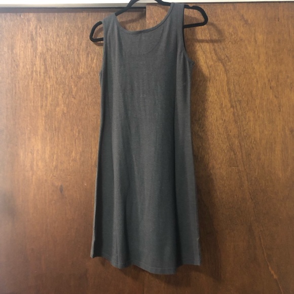 LiViTY Dark Gray (Black) Sleeveless Tee Shirt Dress - Picture 4 of 10
